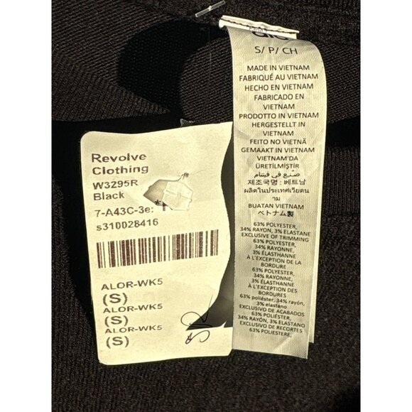 alo Soho Pullover in Black Small Womens Athletic Long Sleeve Top - Picture 8 of 11